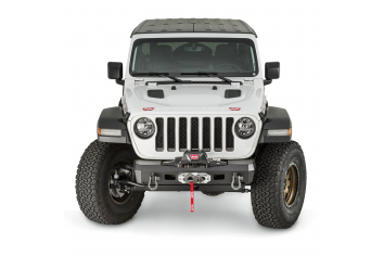 WARN 101325 Elite JL Wrangler Stubby Font Bumper 