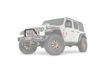 Warn Wrangler JL & Gladiator JT OE Steel Bumper Stinger Tube Mid Height Black Powdercoat