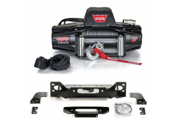 Warn VR EVO 101255 Winch Mount Package; Wrangler JL & Gladiator JT w/ Steel Bumper Group