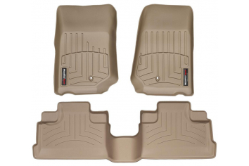 WeatherTech DigitalFit Tan Front/Rear Floor Liner Combo 45105-1-2