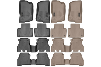 WeatherTech Wrangler JLU 4 Door DigitalFit Front / Rear FloorLiner Combo 441313-1-2