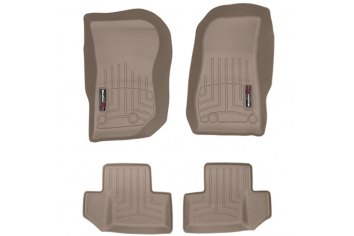 WeatherTech DigitalFit Front/Rear Floor Liner Combo | 45573-1-3 | Tan Wrangler JK 2 Door