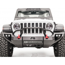 Fab Fours Vengeance Front Bumper w/ Pre-runner Guard; Wrangler JL, Gladiator JT