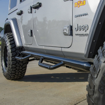 N-FAB Jeep Wrangler JLU Nerf Step System Gloss or Textured Black J1866