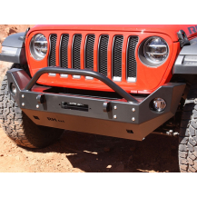 Rock Hard 4x4 Patriot Series Mid-Width Steel Front Bumper W/ Lowered Winch Plate Jeep Wrangler JL