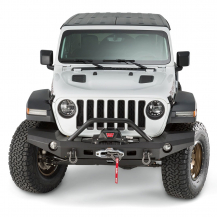 Warn Elite JL Wrangler Full Width Font Bumper With Optional Grille Guard 